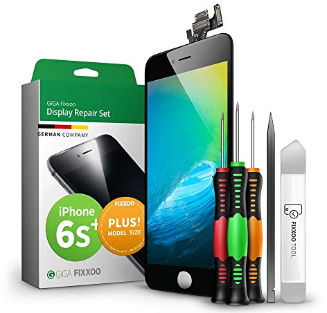 GIGA Fixxoo® 6s Plus Display für iPhone Original [inkl. Werkzeug-Kit] - Retina LCD Glas mit Touchscreen - Display Reparatur Set - Ersatzdisplay für iPhone mit Werkzeugkit
