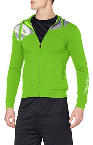 Kempa Herren Jacke Core 2.0 Kapuzen, Hope grün/Dark grau melan, M, 200219707
