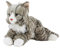 Teddys Rothenburg Kuscheltier Maine Coon norwegische Katze liegend grau getigert 38cm Plüschkatze Uni-Toys