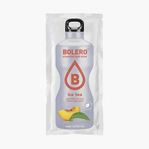 BOLERO Drinks 72 bustine da 9 grammi gusto ICE TEA PEACH - Preparato istantaneo per Bevande con Stevia e Vitamina C e Senza Zucchero