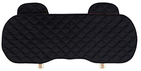 LIOOBO Rücksitzkissenbezüge Auto Fahrzeug Sitzschutz Auto Sitzbezug Kissen Pad Matte Vier Jahreszeiten Autoinnenausstattung (Schwarz)
