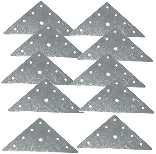 AERZETIX: 10x Placa triangular de montaje fijación instalación 90х90х1mm para mueble armario de cocina C41432