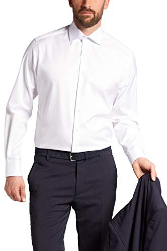 eterna Long Sleeve Shirt MODERN FIT Cover Shirt Twill White Uni EXTRA Long ARM Hemd,
