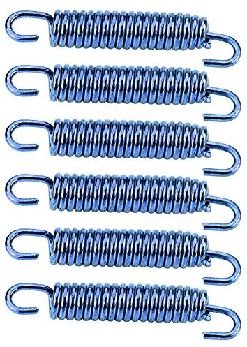 Ressort d'échappement KIMISS 63mm Ressort spiral 6 pièces en acier inoxydable bleu pour la modification d'échappement de moto+ressort echappement moto+ressort echappement ressort echappement ressort