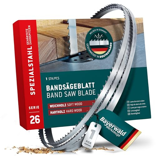 Bayerwald Spezialstahl gehärtete Zahnspitzen Bandsägeblatt - 1875 x 6 x 0.5 x 6 / für alle gängigen Holzarten/Sägeband passend für Kity. Flott. Woodster uvm.