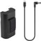 FPV-Brillen-Netzkabel und Batteriehalterung für DJI FPV-Brille V2, Batterie-Clip-Halter und Netzladekabel für FPV, schnelles Aufladen (Schwarz A)