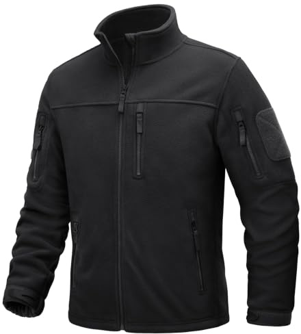 TACVASEN Herren Militär Outdoor Fleecejacke Warme Taktische Jacke Fleece Jacket