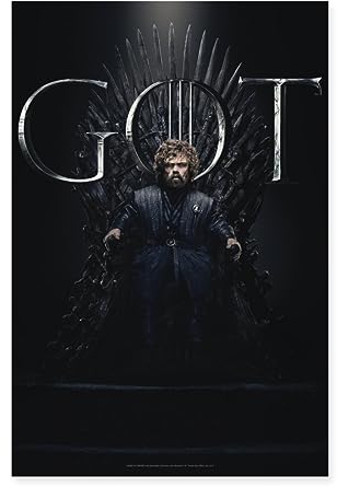 Spreadshirt Game Of Thrones Tyrion Lannister GOT Poster 40x60 cm, One size, Weiß