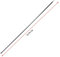 Demeras Telescopic Tarpaulin Pole, Adjustable Outdoor Tent Awning Support Folding Pole 2m for Hiking Camping and Trekking