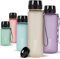 720°DGREE Botella Agua 1 Litro “uberBottle“ - Tamiz-Fruta, softTouch - Sin BPA, Prueba de Fugas, Reutilizable - Cantimplora, Water Bottle ideal para Deporte, Fitness, Gimnasio, Senderismo, Ciclismo