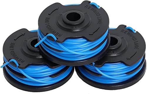 Poweka MGT430 Strimmer Spool Compatible with Mac Allister Replace GT2836, GT3037, GTB2-600, MGTP430, MGT600, MGTP600 Strimmer Line Pack of 3