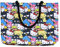Hello Kitty and Friends Tote My Melody Keroppi Chococat Smoking Sam Aufdruck Tasche, mehrfarbig
