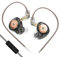 KZ EDX PRO, In Ear Monitors 1DD New 10mm Dynamic Driver, Stereo IEM Earphones, HIFI Deep Bass Sound Gaming Earbuds, 3.5mm Jack Wired Earphones, In Ear Headphones for Musicians (Black, With Mic)
