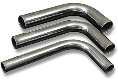 Aluminium bogen Alu-Bogen Typ L 90° Ladeluftkühler Turbo Alurohr Rohrbogen Pipe 60cm Lange