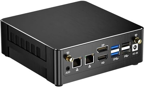 Thdeukoty Mini PC i9-13900H, 14 cœurs jusqu'à 5,4 GHz, 64 Go de RAM 2 to SSD, Mini Ordinateur de Bureau Windows 11 Pro (TPM2.0), Double LAN, WiFi6E, BT5.3, Triple Affichage DP/HDMI/Type-C, VESA