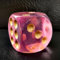 Jumbo-DND-D6-Würfel aus massivem Acryl, 40 mm, großer Mondstein, Rosa, 6-seitig, große Party-Würfel