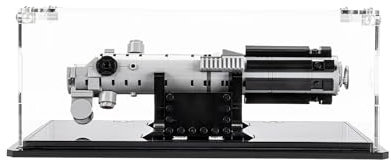 NOVDA Acryl-Vitrine für Lego Star Wars Luke Skywalker's Lightsaber 40483, staubdichte Display-Box für Lego 40483,Size: 26x20x14cm (Modell Nicht im Lieferumfang enthalten)