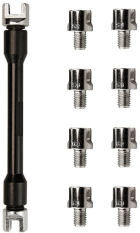 Llave para radios de motocicleta, juego de llaves CNC, llaves dinamométricas de 5,0 a 6,8 de longitud, juego de llaves para radios de 93 mm, para radios de motos de cross (negro)