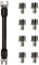 Llave para radios de motocicleta, juego de llaves CNC, llaves dinamométricas de 5,0 a 6,8 de longitud, juego de llaves para radios de 93 mm, para radios de motos de cross (negro)