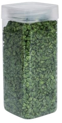 1Buy UK 900g of New Assorted Natural Decorative Stones Pebbles Craft Table Decoration Pot Vase Fillers Garden Weddings Rocks Aquarium (Moss Green)