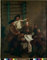 TVLAR Berühmte Gemälde Ölgemälde Kunstdruck Wandbilder Drucken Jagd im Tal die Ziehung der Namen von Pietro Longhi Abstrakte Drucke für Heimtextilien 60x90cm