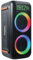 ibiza- GRAFFIK600-2x8/20cm Hochleistungs-Aktivlautsprecher mit wiederaufladbarem Akku - Zwei Lichteffekte - Bluetooth, USB, Micro-SD, AUX, Gitarre und Mikrofon - Schwarz