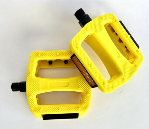 Classic Cycle Pedale Kunststoff 9/16 mit Reflektoren, gelb