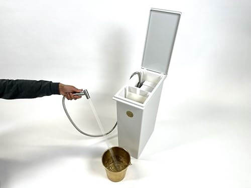 JXJ London Freestanding Portable Bidet | Large Capacity 20L Refillable | Strong Pressure | No Plumbing | Installation Free | White