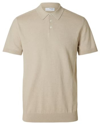 SELECTED FEMME Herren Slhberg Ss Knit Polo Noos Slhberg Ss Knit Polo Noos (1er Pack)