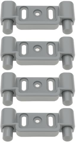 EMSea 4 Cierres para Puertas de Armario de 53 X 11 X 25 Mm para Caravanas Y Autocaravanas Compatible con Swift Y Compatible con Sterling Grey