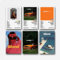 A Set Of 6 Frank Poster Ocean Music Vintage Singer Album Cover Poster Für Zimmer, Ästhetische Leinwand-Wandkunst, Schlafzimmer-Dekor Poster 08x12inch(20x30cm)