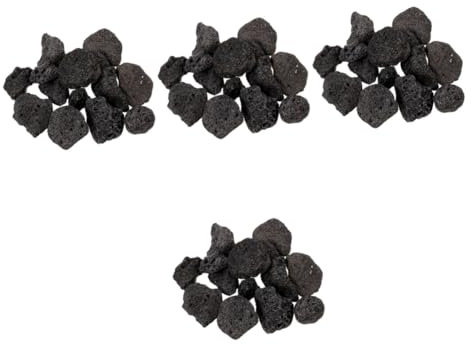 Milisten 4packungen Packung Mit Natürlichen Vulkanischen Steinen Für Aquarien Und Pflanzen Für Dekoration Drainage Und Arrangements Hochporös Und Geruchsabsorbierend Fördert Das