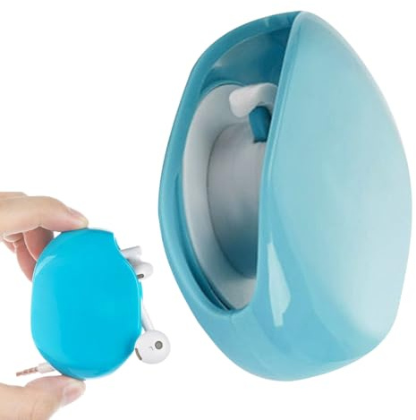 Hiemible Automatic Cord Reel | Retractable Cable Management,Cord Retractor Small Winder Case for Phone Earbuds Headphone Reader Chargers Wire Home Car Tablet Travel