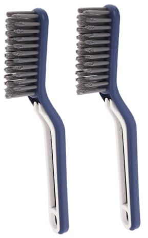 NOLITOY 2 Juegos Cepillo de Limpieza para Horno y Cocina de Cepillos con Mango Ergonómico Cerdas Suaves para Rincones y Grietas Resistente la Grasa y Óxido Azul