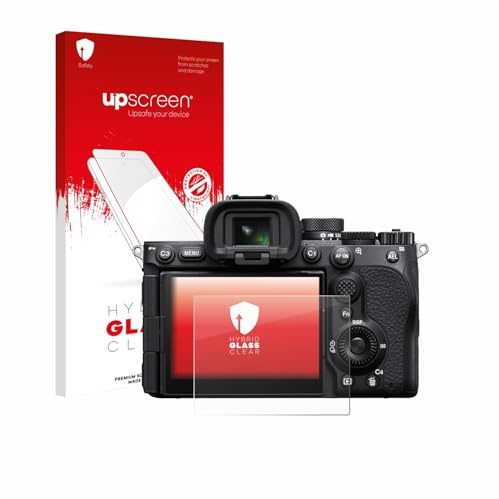 upscreen Schutzglas für Sony Alpha 7 V (ILCE-7M5) | Transparenter Displayschutz Made in Germany Klare 9H Schutzfolie Glas-Folie Montage-Set Anti-Fingerprint