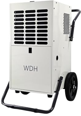 Aktobis WDH-80B Bautrockner, Luftentfeuchter | bis 95 L/T, bis 180 m² | Robust, Metall, grau, Entfeuchtungsgerät, BASIC-Serie | für Keller, Wasserschaden, Rohbruch, Hochwasser, Dauerbetrieb