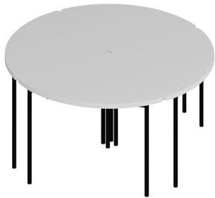 Hanah Home Modern White Coffee Table, 90 x 42 x 42 cm | 100% Melamine Coated Particle Board, 18 mm Thick | Stylish & Functional Design for Any Living Space