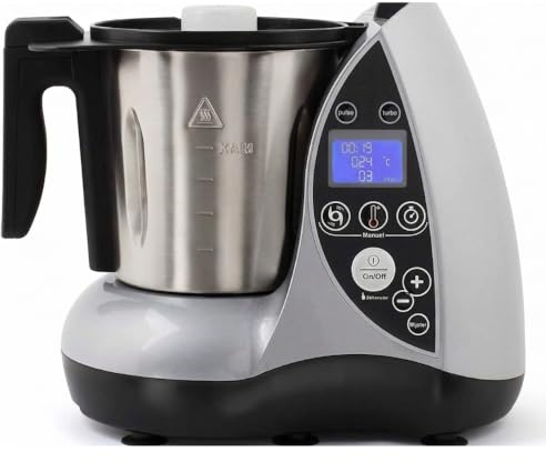 WORKWEAR Robot da Cucina Multifunzione Cuocitutto 1500W – Ciotola Acciaio Inox 3.5L, 12 Velocità, Temperatura 20-120°C, Timer 60 Min – Cuoce, Frulla, Trita, Impasta, Cottura Vapore