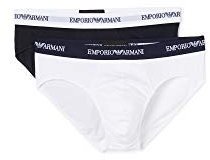 Emporio Armani Herren 111321cc717 Slip, Mehrfarbig (Bianco/Marine 10410), L EU