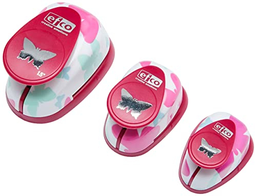 Efco Design-Set Stanzform mit Schemtterlingsmotiv, Pink
