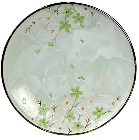 Tokio Design Studio Cosmos Teller, Keramik, Grün, 19,5 cm