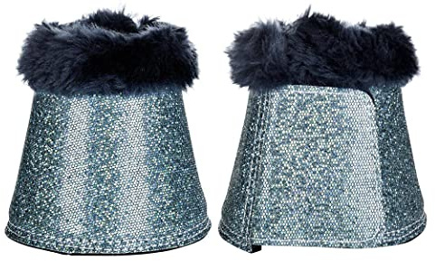 HKM Glitter Hufglocken türkis XL