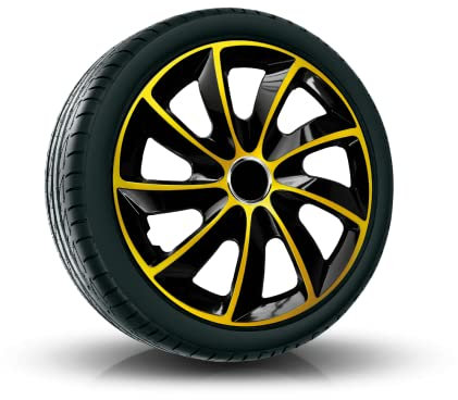 Radkappen / 4 x Universal Radzierblenden -STIG EXTRA goldene (15)