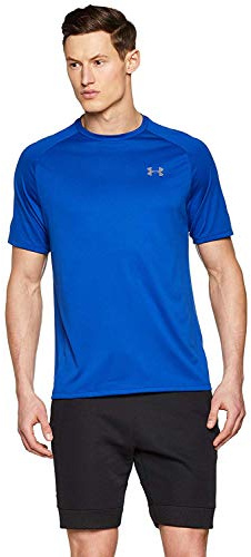 UNDER ARMOUR Tech 2.0 Sportshirt Kurzarm Breathable Royal/Graphite, L Long, Royal (400)/Graphit, L Tall