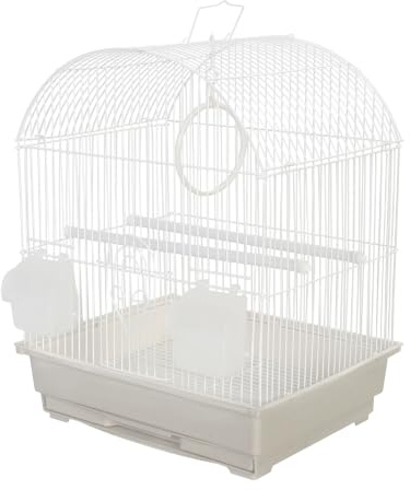 KCT Rosario Small Exotic Portable Bird Cage Travel Box - White