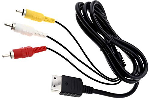 Create idea Cable de cable compuesto RCA/TV/AV de 6 pies compatible con Sega Dreamcast