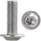 Linsenkopfschrauben mit Flansch und Innensechsrund M6x12 Edelstahl (20 Stück) Linsenkopf Flachkopfschrauben FASTON