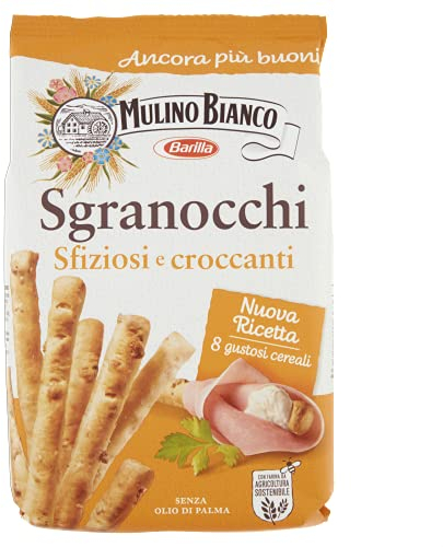 Mulino Bianco Grissini Sgranocchi Croccanti, Perfetti come Snack, 210 g [L'imballaggio può variare]