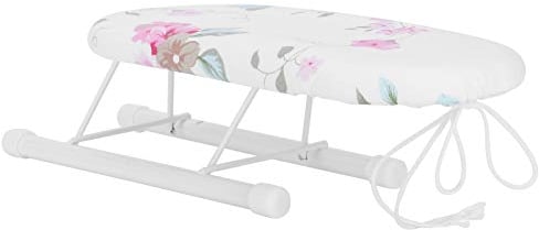 BORDSTRACT Foldable Tabletop Ironing Board, Folding Sleeve Cuffs Collars Ironing Table Mini for Home Travel Use Household 10.2x4.3x3.1in (Flora Bloom)