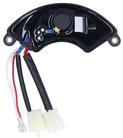 Raddrizzatore Automatico del Regolatore di Tensione AVR Uscita Trifase 380 V per Generatore a Benzina 5 a 6,5 ​​KW, con Presa a 4 Fili, Presa a 2 Fili e 2 Fili per Spazzole